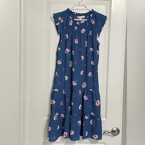 MONTEAU floral midi dress size M